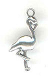 Silver Flamingo Charm