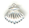 Silver seashell charm