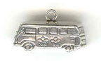 Silver microbus charm