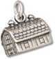 Sterling silver barn charm
