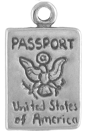 Silver Passport Charm