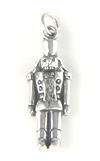 Sterling Silver Nutcracker Charm