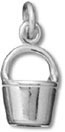 Sterling silver water bucket charm