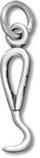 Sterling silver horse pick charm