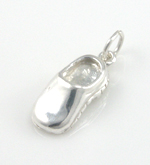 Silver Clog Shoe Charm