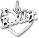 Silver I Love Ballet Charm