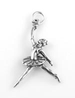 Silver Ballerina Charm