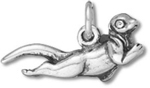 Silver Sea Otter Charm C5251