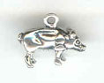 Sterling silver pig charm