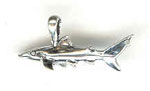 Silver shark charm