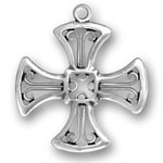 Silver cross pendant