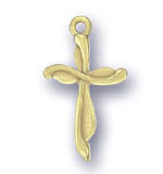 Gold vermeil small cross 