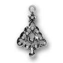 silver Christmas tree charm