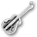 Silver guitar charm