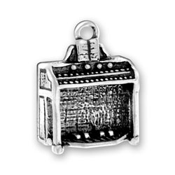 Silver organ charm