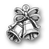 Sterling silver wedding bells charm