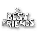 Sterling silver Best Friends charm