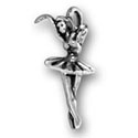 Silver Ballerina Charm