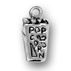 Sterling silver popcorn charm