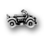 Silver four wheeler charm