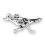 Silver Road Runner Charm