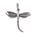 Silver Dragonfly Charm