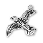 Silver seagull charm