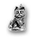 Silver Cat Charm
