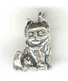 Sterling silver cat charm