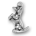Silver Beagle Charm