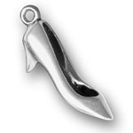 Sterling silver high heel shoe charm