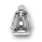 Silver lantern charm