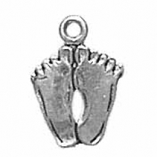 Silver Feet charm