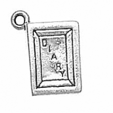 Silver Diary charm