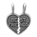 Sterling silver Best Friends charm