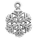 Sterling silver snowflake charm