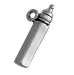 Silver bottle charm