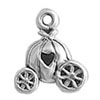 Silver Cinderella's carriage charm