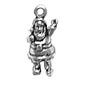 silver Santa tiny charm