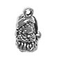 silver Santa head tiny charm