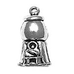 silver gumball machine charm