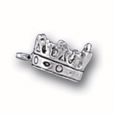 Silver crown charm