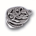 Silver Navy cap charm