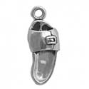 Silver large sandal charm