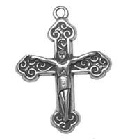 Silver crucifix pendant