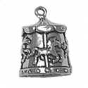 silver merry go round charm