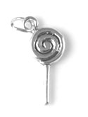 silver lollipop charm