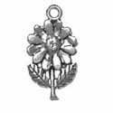 Silver Flower Charm