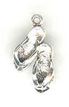 Silver sandal charm