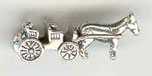 Silver open surrey charm